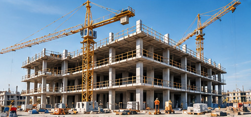 Baumaterialien für internationale Bauprojekte